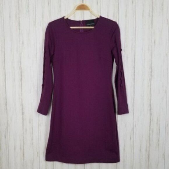Cynthia Rowley Stretchy Long Sleeve Sheath Dress - Picture 1 of 5